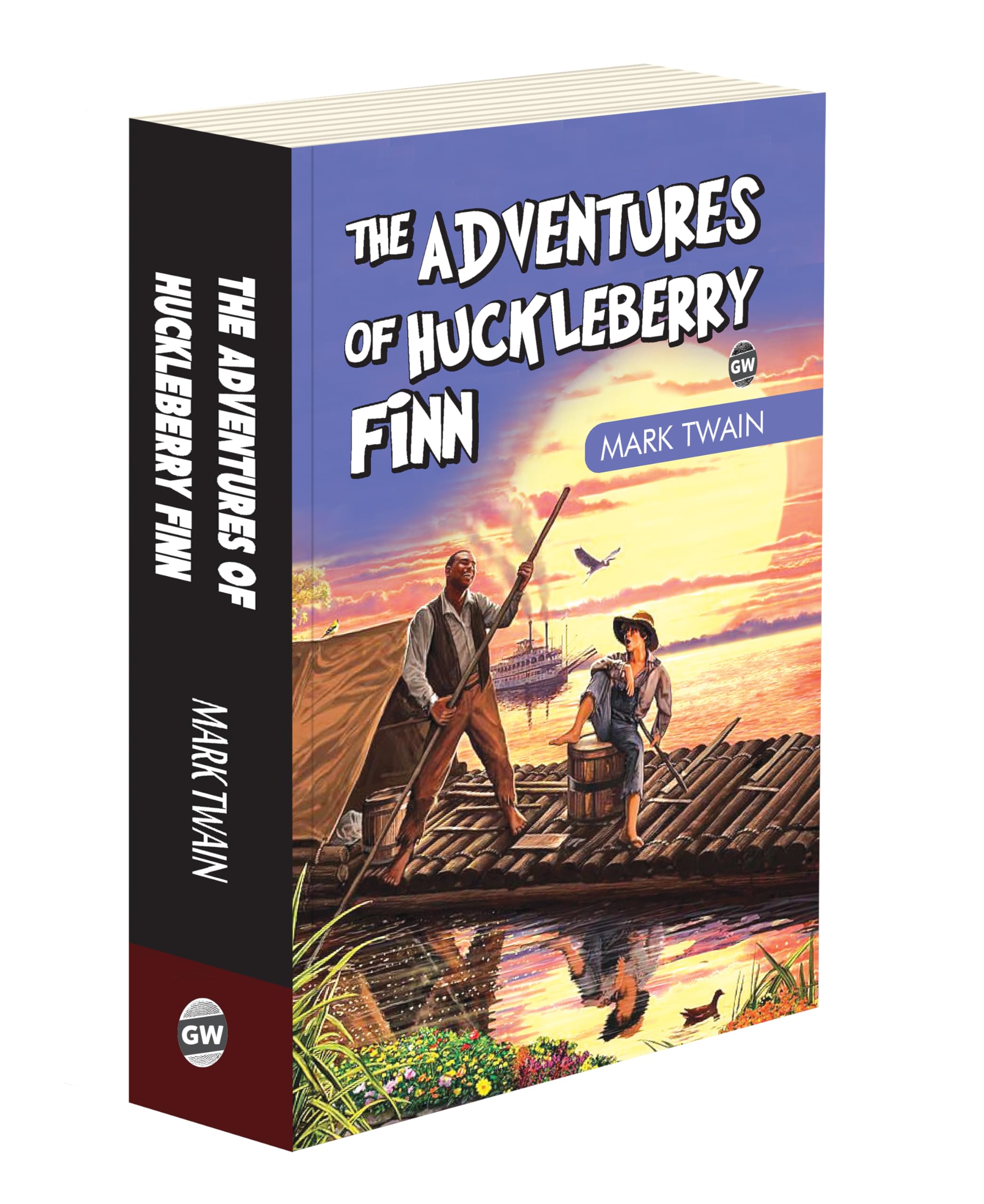 The Adventure Of Huckleberry Finn By Mark Twain (Paperback) : Timeless Classic Adventure, All-Time Best Novel, Educational English Novel
