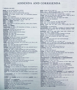 Oxford Latin Dictionary,New