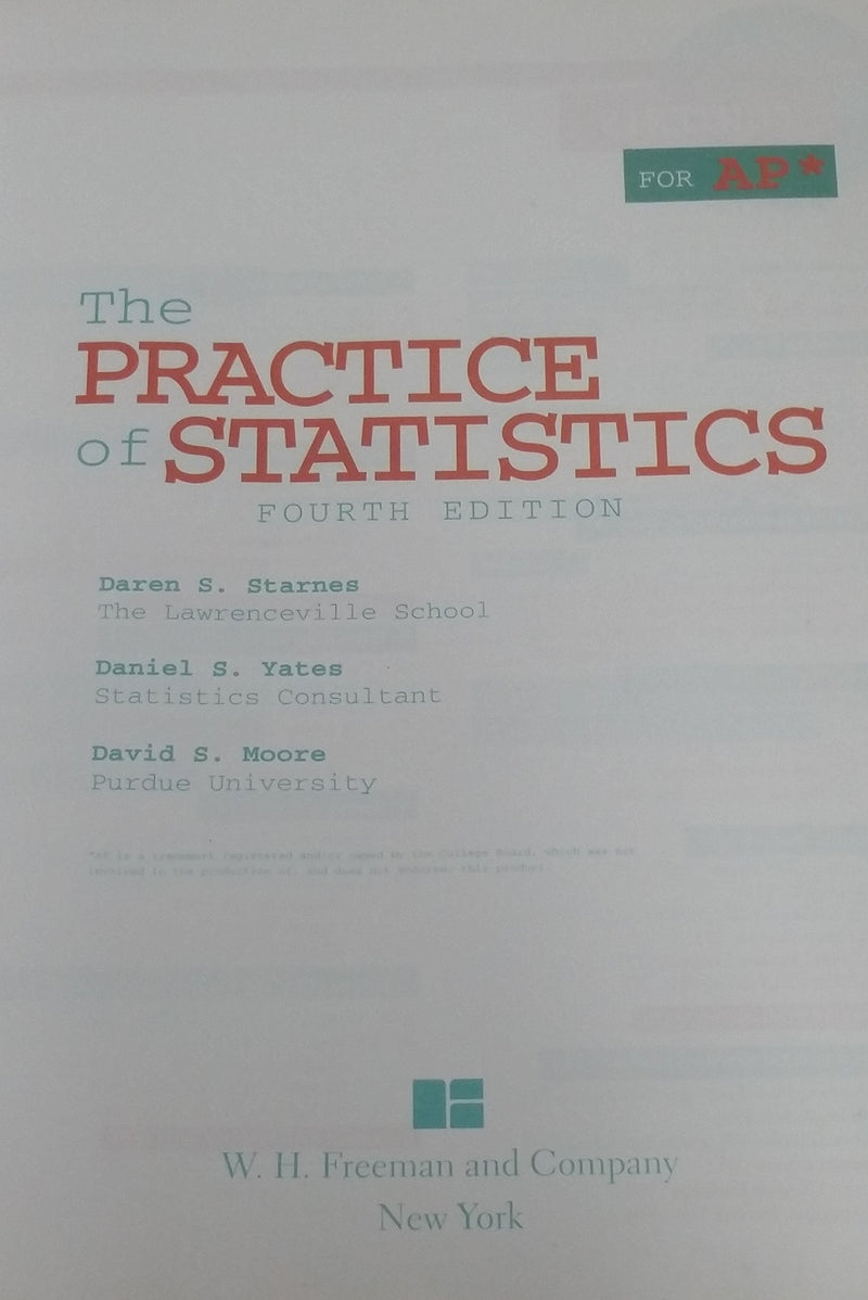 The Practice of Statistics,Used