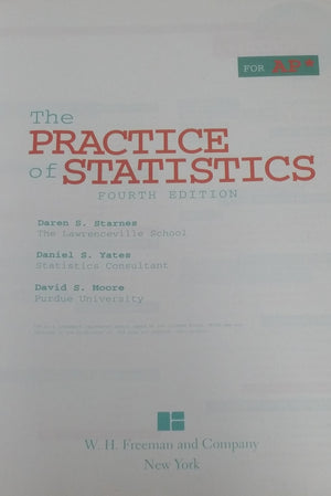 The Practice of Statistics,New