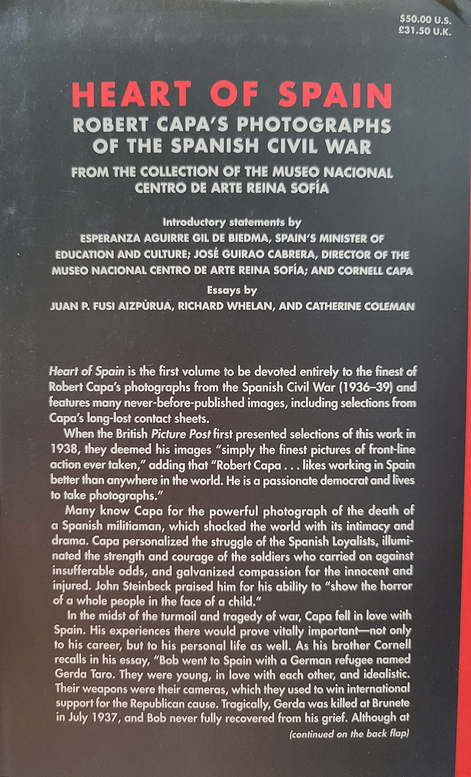 Heart Of Spain: Robert Capa'S Photographs Of The Spanish Civil War