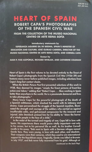 Heart Of Spain: Robert Capa'S Photographs Of The Spanish Civil War