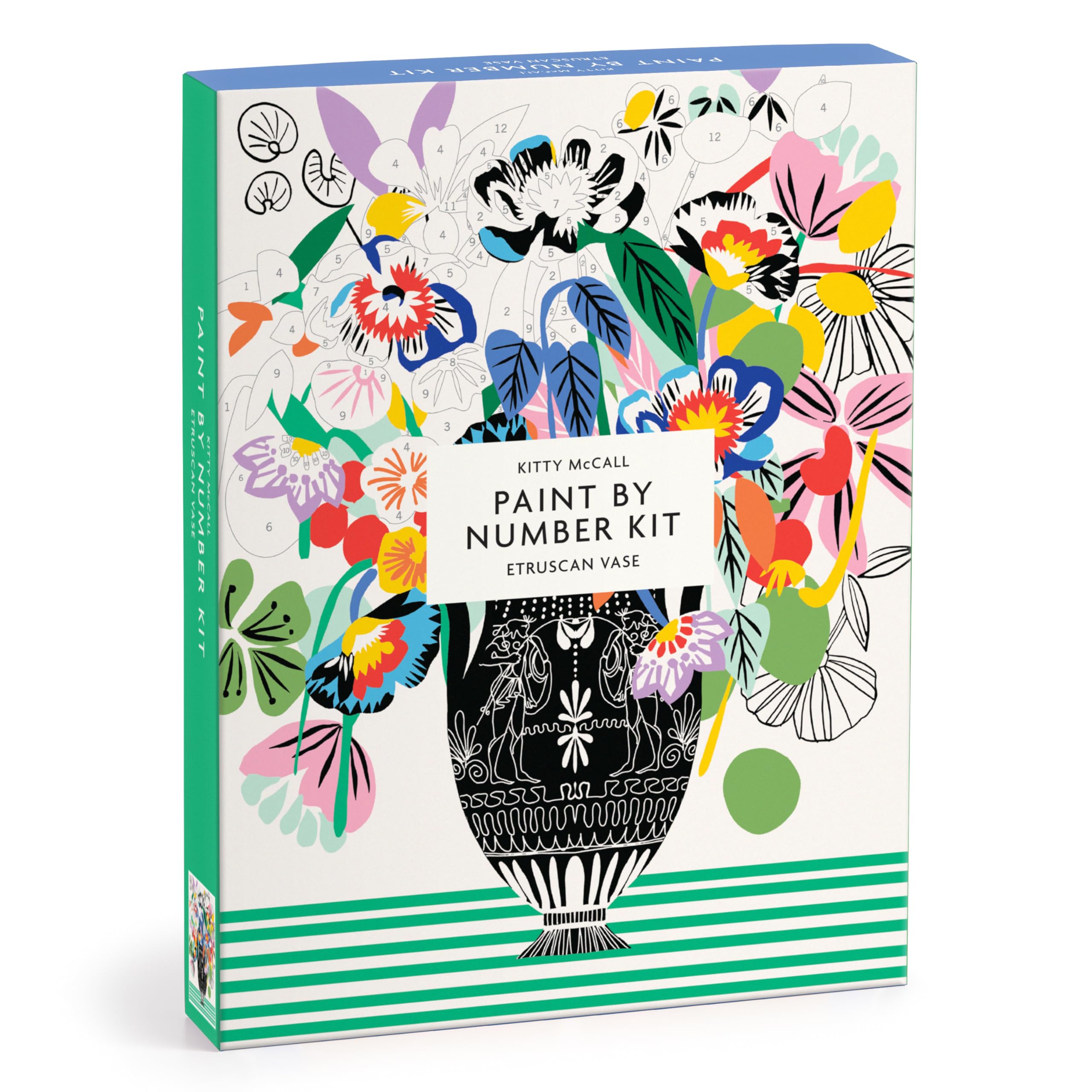 Galison Kitty Mccall Etruscan Vase  Diy 9 X 12 Paint By Number Kit With Stunning Art For Beginners And Experts Includes Paint A