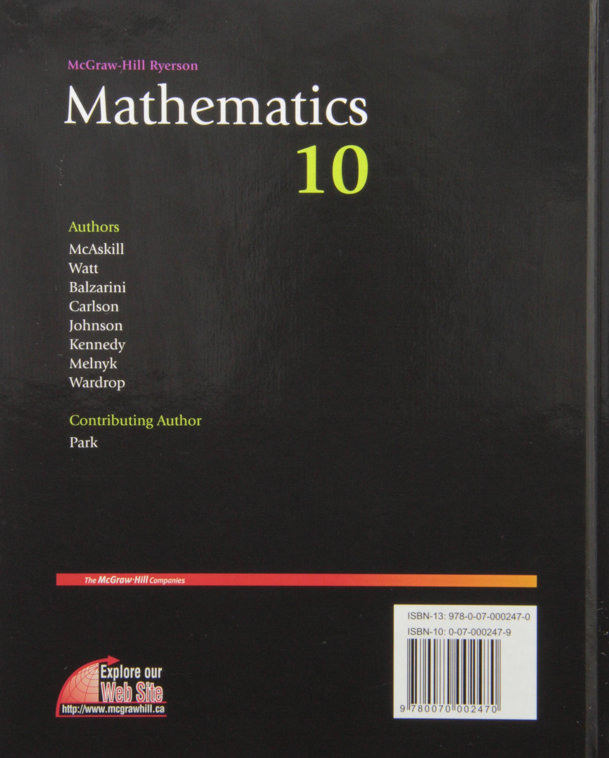 Mathematics 10 Student Edition