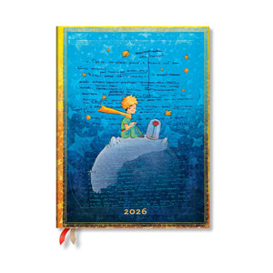Paperblanks | 2026 SaintExupry, The Little Prince | Embellished Manuscripts Collection | 12Month Planner Flexis | Ultra | Vert