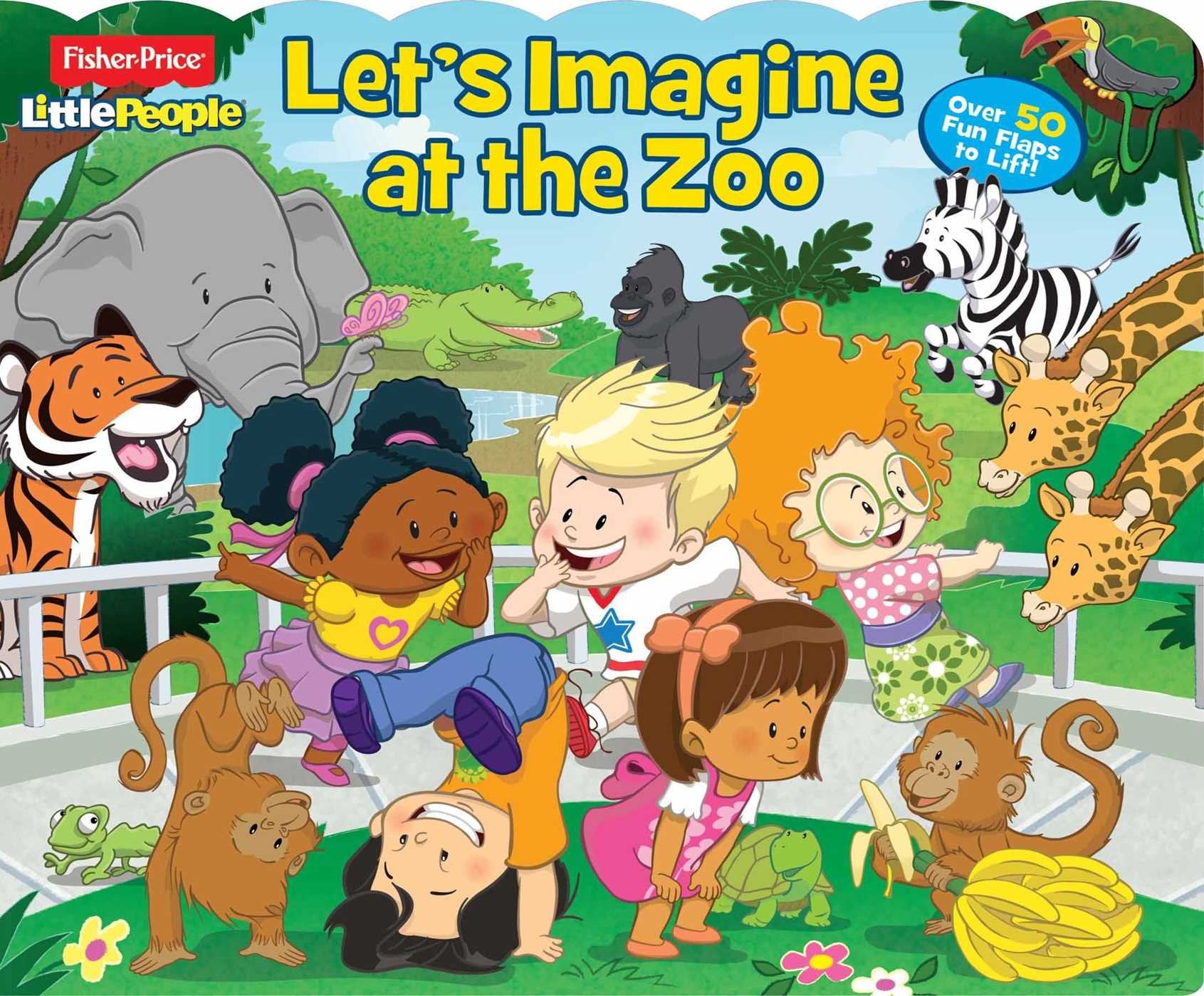FisherPrice Little People: Let's Imagine at the Zoo (27) (LifttheFlap),Used