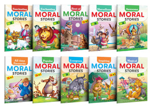 Fascinating, Enchanting, Marvellous, Awesome, All Time Favourite, Evergreen, Inspiring, Magical And Best Of Moral Stories : Story Book For Kids, Bedtime Children Story Book | Combo Of 10 Story Books