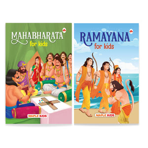 Story Books For Kids - Complete Ramayana And Mahabharata (Set Of 2 Books) - Mythology Story Books - Epics Of India - Bedtime Stories For Kids - English Story Books For Children - Age 6+