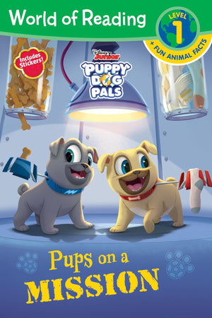 World of Reading: Puppy Dog Pals: Pups on a MissionLevel 1 Reader plus Fun Facts,New