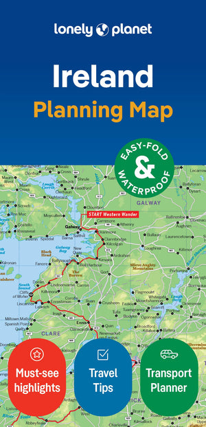 Lonely Planet Ireland Planning Map,New
