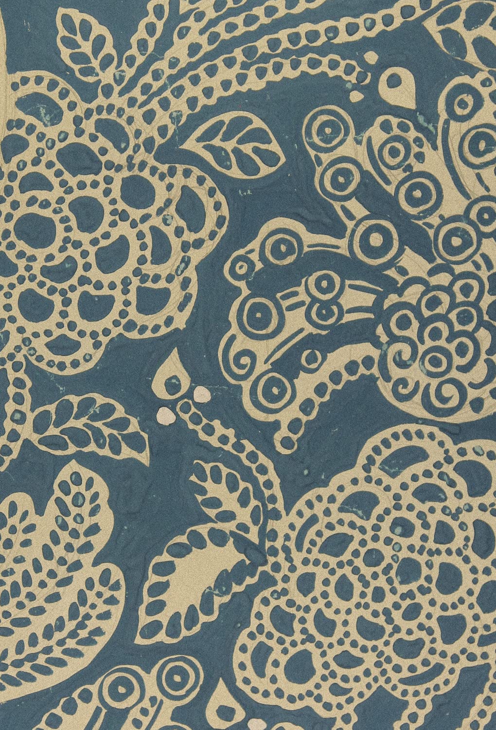 ESV Large Print Compact Bible (Cloth over Board, Blue Flora),Used