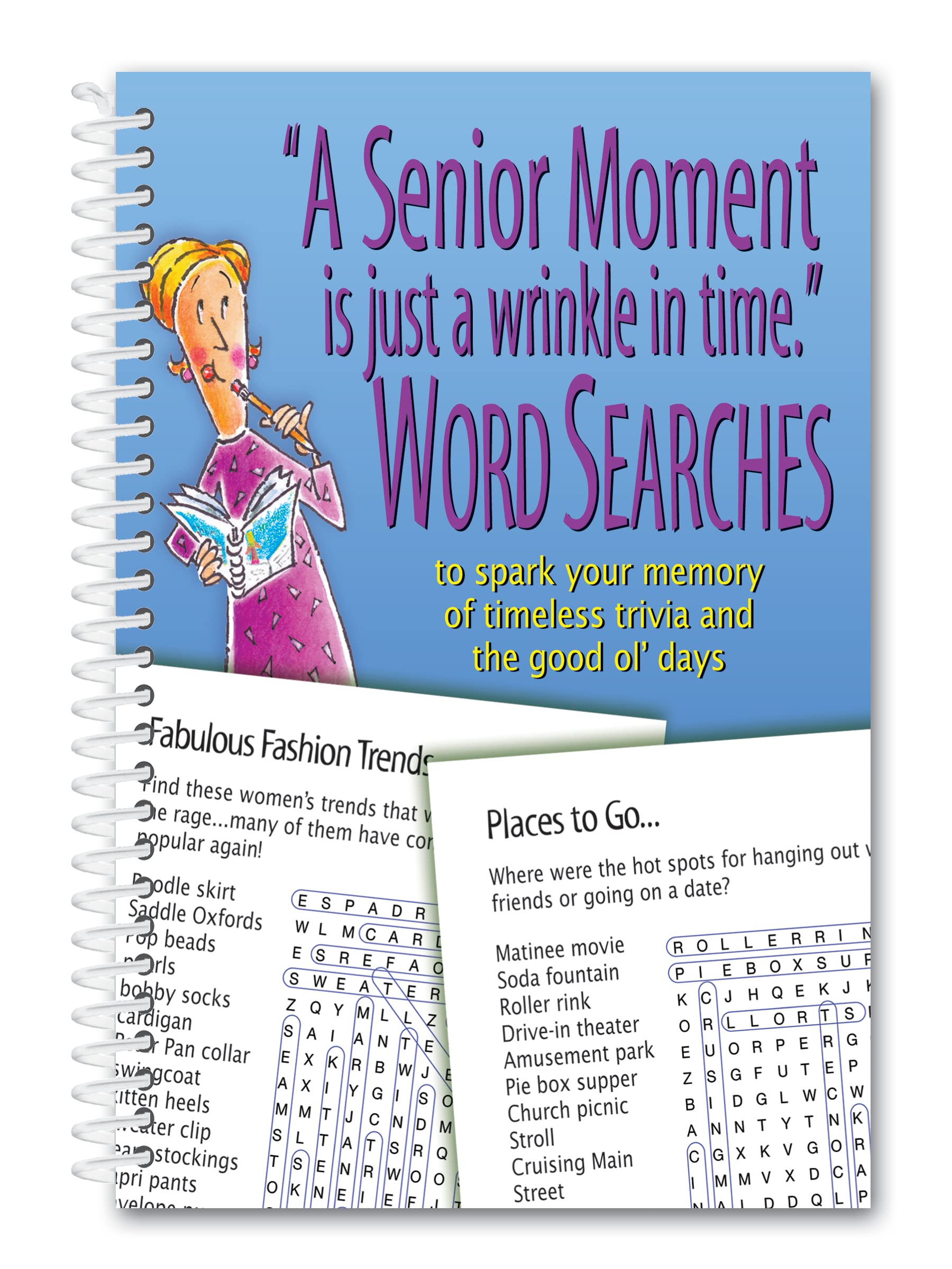A Senior Moment Is Just a Wrinkle In Time Word Searches,Used