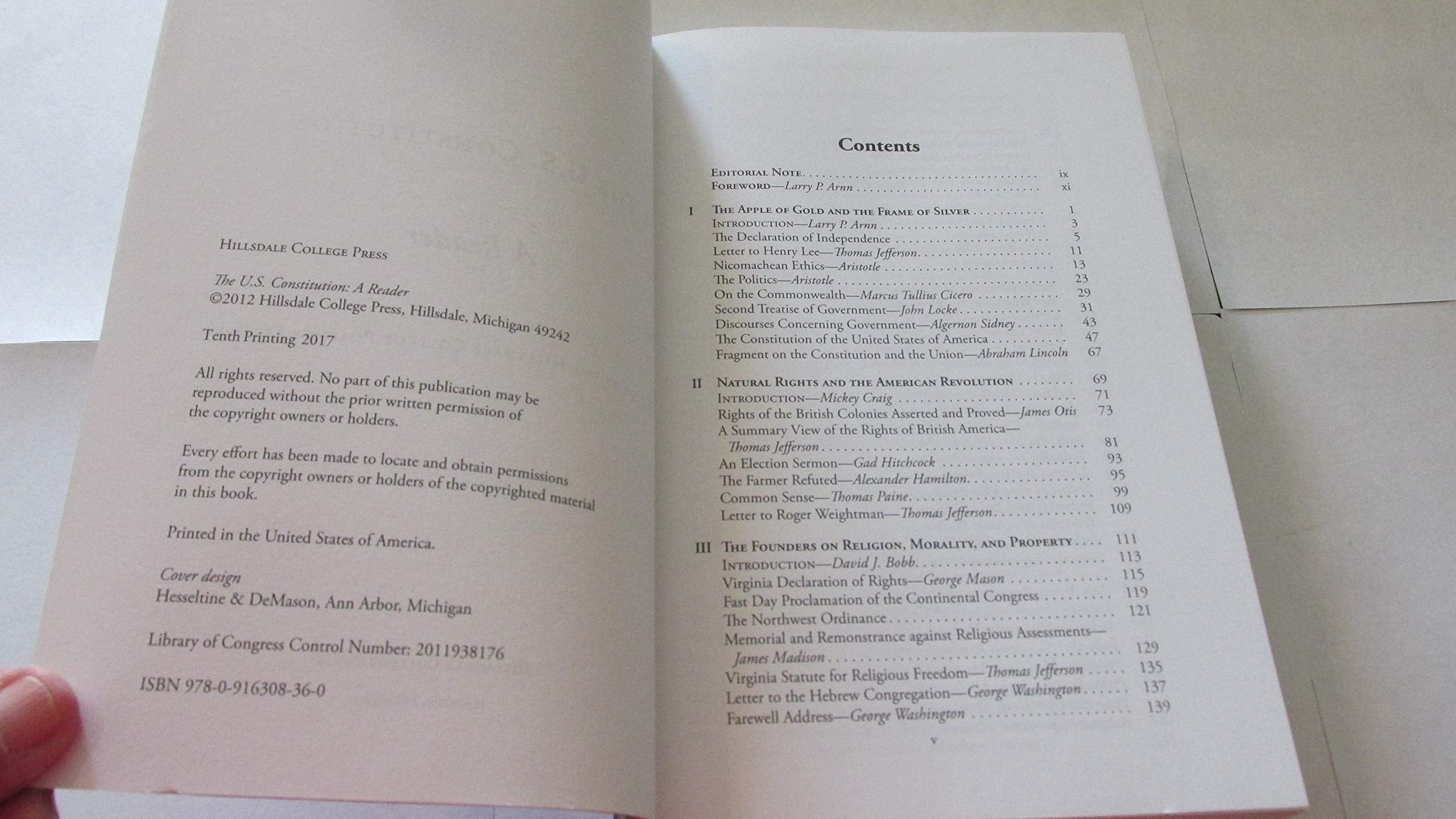 The U.S. Constitution: A Reader,Used