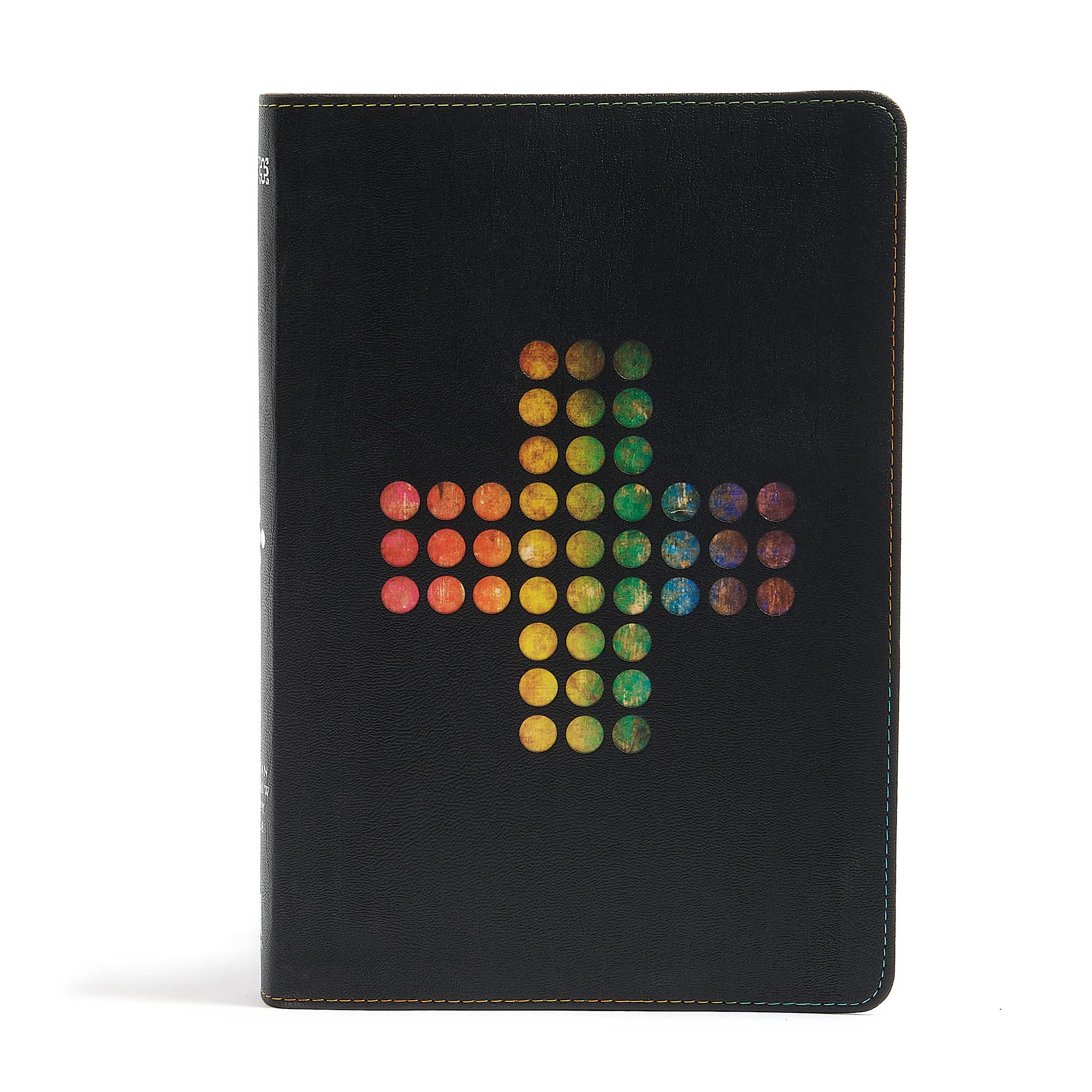 NIV Rainbow Study Bible, Pierced Cross LeatherTouch,Used