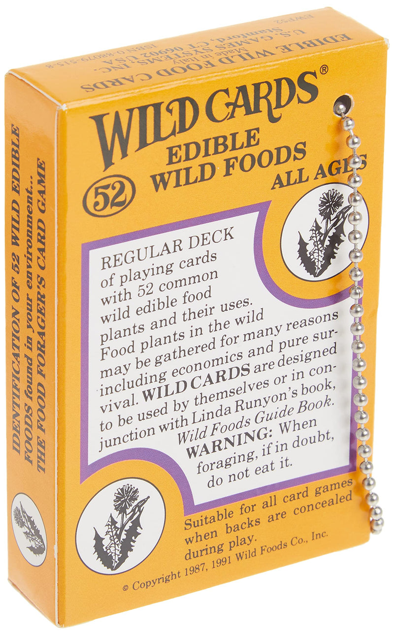 Edible Wild Foods Playing Cards (All Ages),New