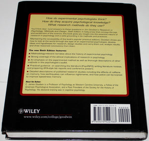 Research In Psychology: Methods and Design,New