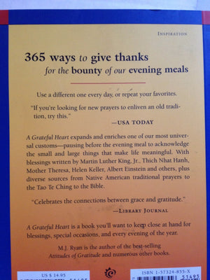 A Grateful Heart: Daily Blessings For The Evening Meal From Buddha To The Beatles