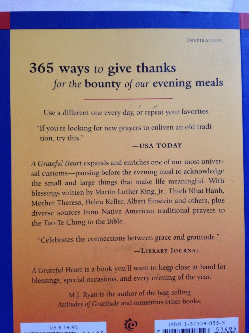 A Grateful Heart: Daily Blessings For The Evening Meal From Buddha To The Beatles