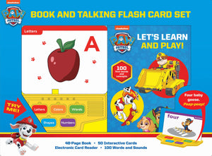 PAW Patrol  Let's Learn and Play! Book and Talking Flash Card Sound Book Set  PI Kids,New