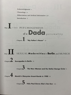 Baroness Elsa: Gender, Dada, And Everyday Modernitya Cultural Biography,New