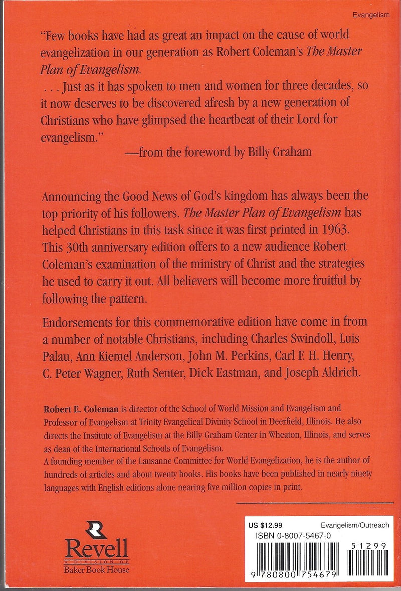 The Master Plan of Evangelism: 30th Anniversary Edition,Used