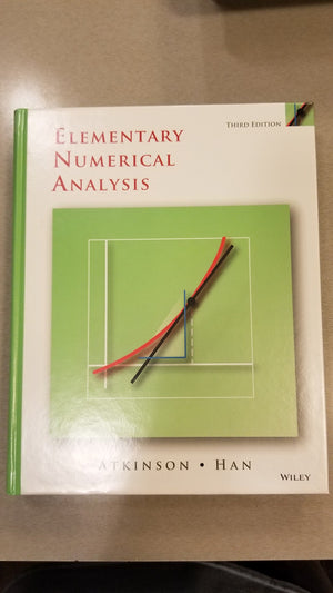Elementary Numerical Analysis,Used