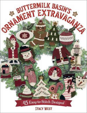 Buttermilk Basin's Ornament Extravaganza: 45 EasytoStitch Designs!,Used