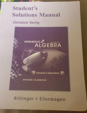 Intermediate Algebra: Concepts & Applications,Used