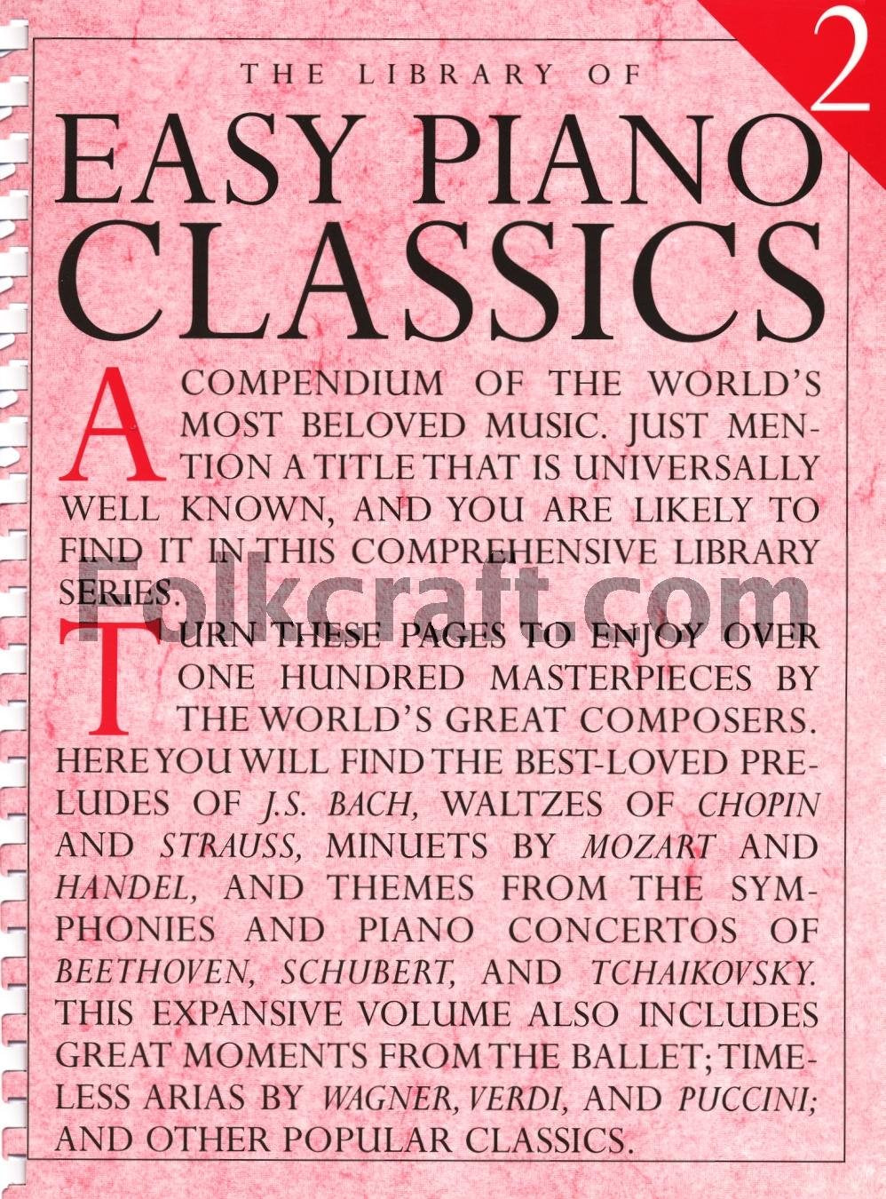 The Library Of Easy Piano Classics 2,Used