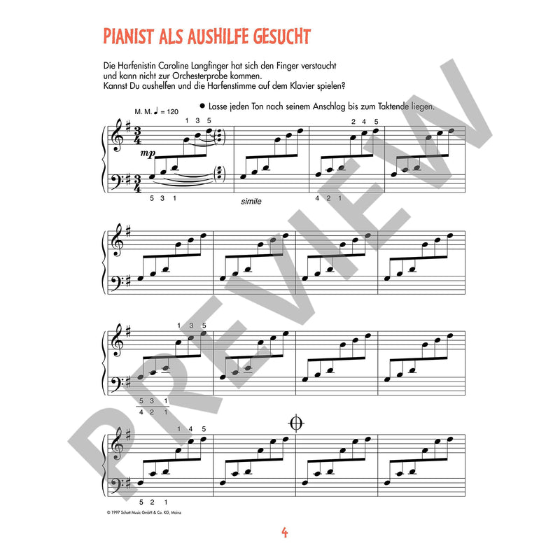 Piano Kids Book 1: German Language (Vol. 1) (German Edition),Used