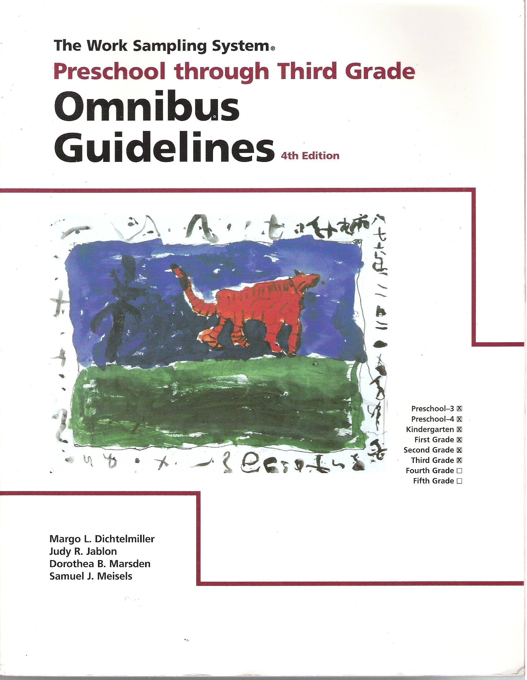 Omnibus Guidelines Preschool Through Third Grade (The Work Sampling System) (The Work Sampling System),Used