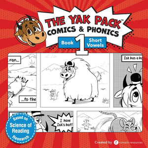 The Yak Pack: Comics & Phonics: Book 1: Learn to read decodable short vowel words (The Yak Pack Comics Complete Series),Used