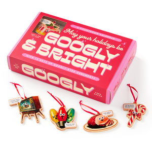 Brass Monkey Googly & Bright Holiday Ornament Countdown Calendar  12 Days Googly Food Ornament Countdown Calendar For Christmas