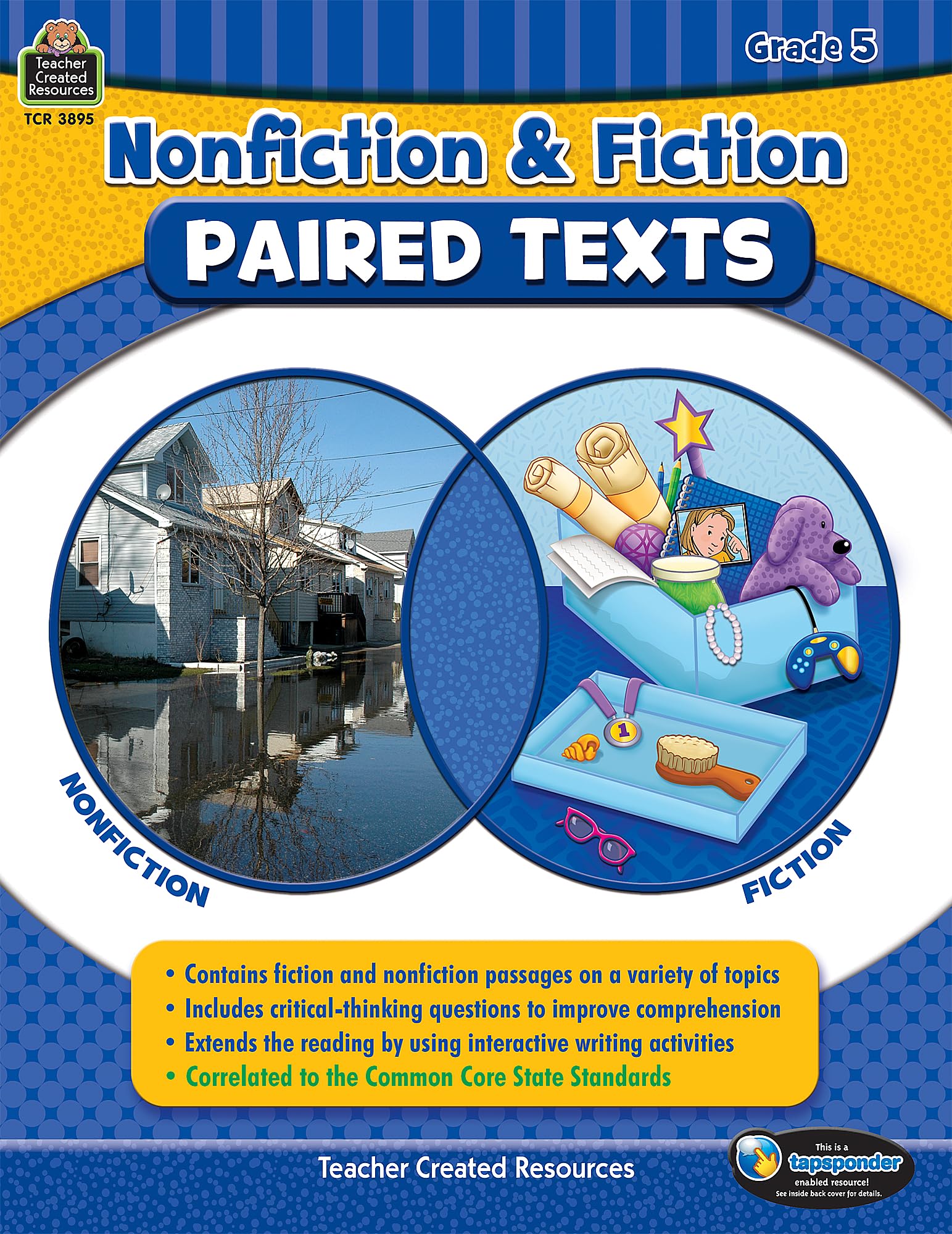 Nonfiction and Fiction Paired Texts Grade 5: Grade 5,Used