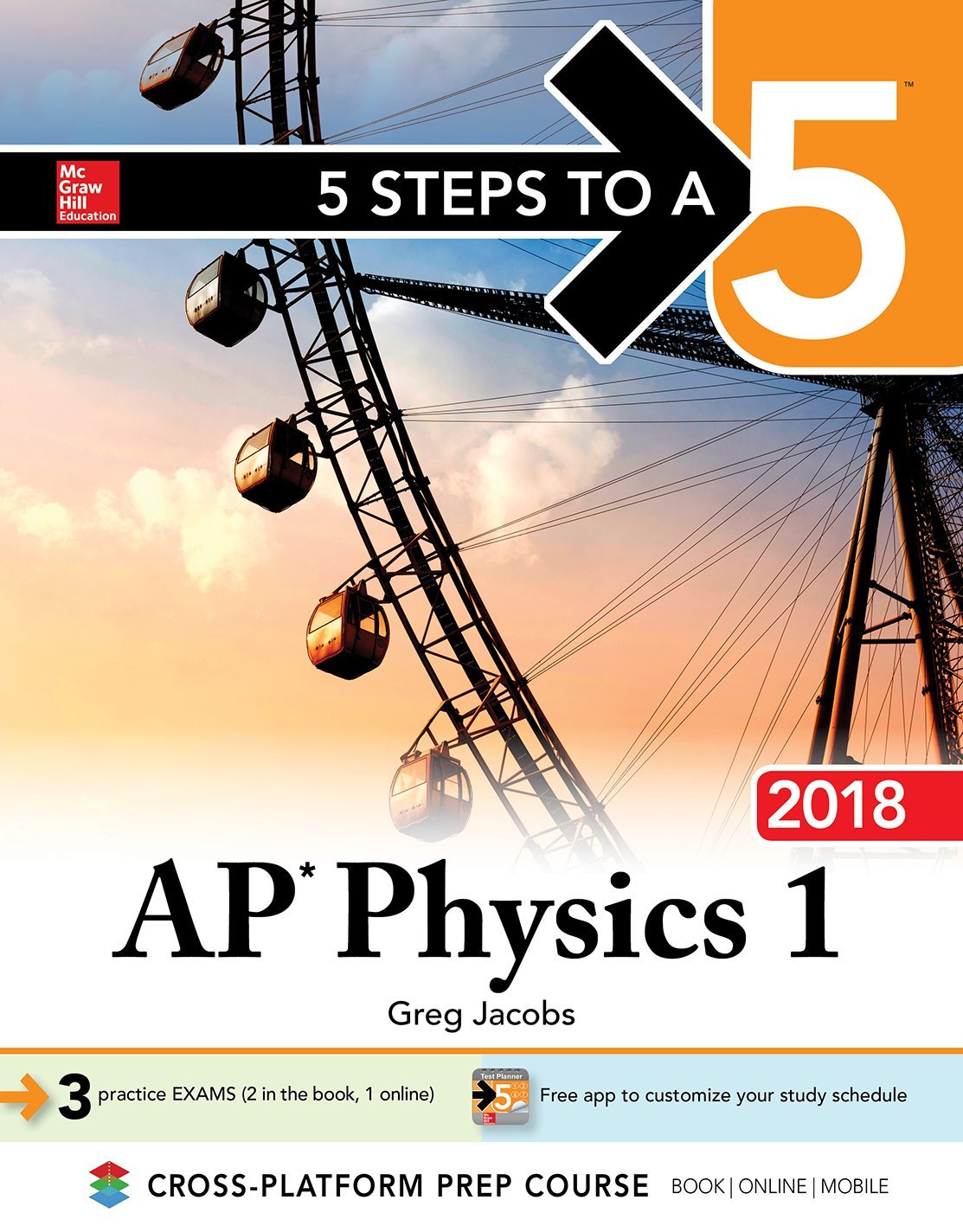 5 Steps To A 5 Ap Physics 1: Algebrabased, 2018 Edition,Used