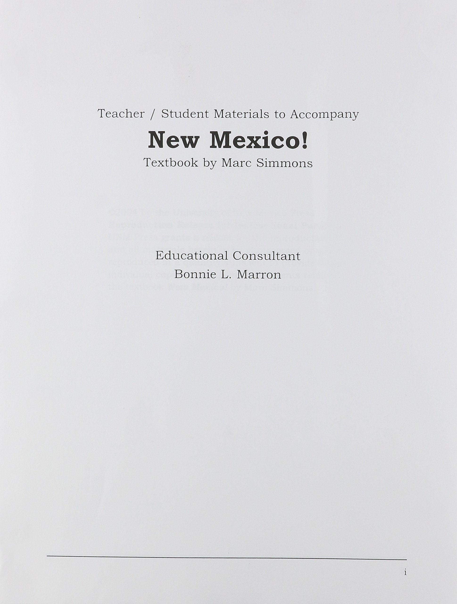New Mexico!, 3rd Revised Editon, Teacher Guide,Used