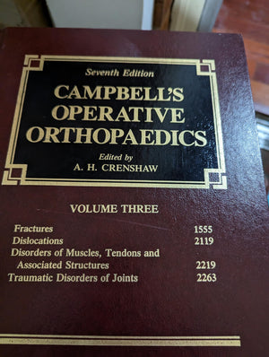 Campbell's operative orthopaedics,Used