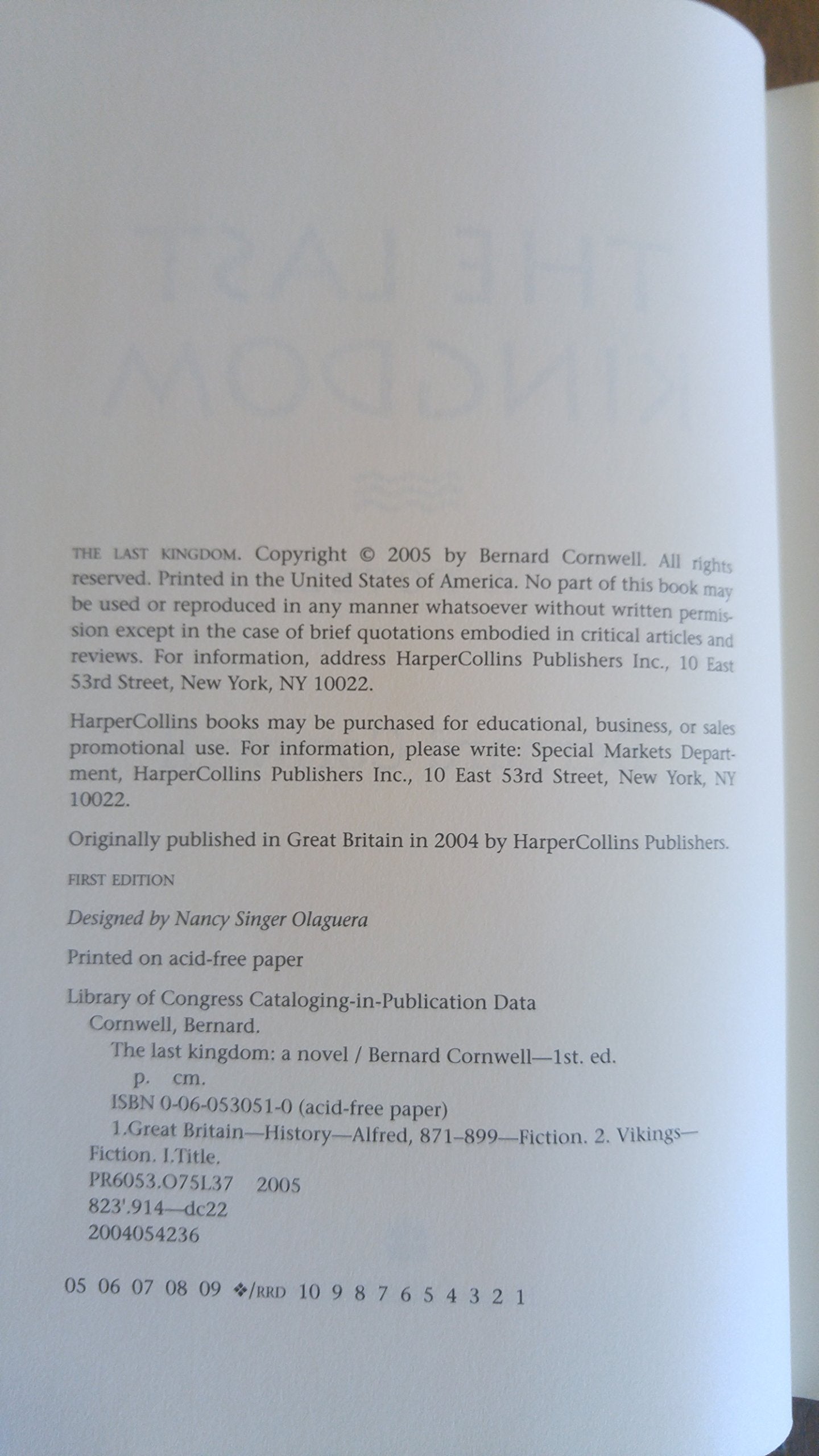 The Last Kingdom (The Saxon Chronicles Series #1),New