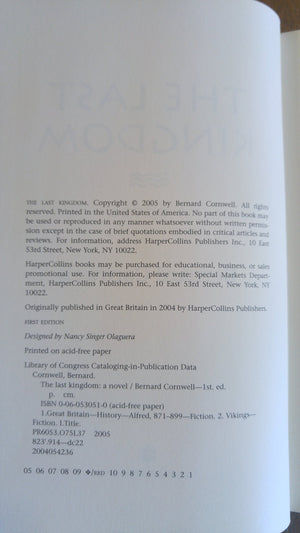 The Last Kingdom (The Saxon Chronicles Series #1),New