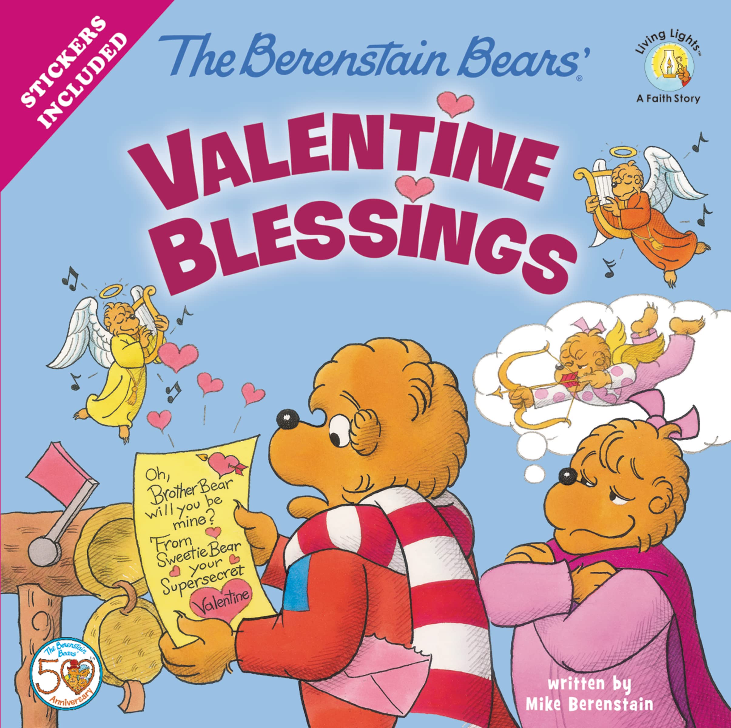 The Berenstain Bears' Valentine Blessings: A Valentine's Day Book For Kids (Berenstain Bears/Living Lights: A Faith Story),Used