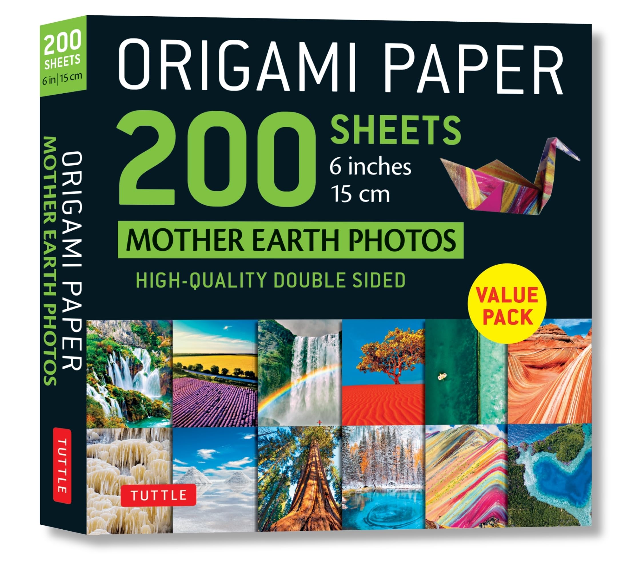 Origami Paper 200 Sheets Mother Earth Photos 6' (15 Cm): Tuttle Origami Paper: Double Sided Origami Sheets Printed With 12 Diffe,Used
