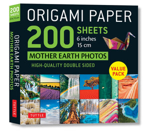 Origami Paper 200 Sheets Mother Earth Photos 6' (15 Cm): Tuttle Origami Paper: Double Sided Origami Sheets Printed With 12 Diffe,Used