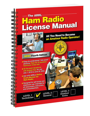 The ARRL Ham Radio License Manual Spiral  Easy Amateur Technician Operators Study Guide  With Sample Test Questions,Used