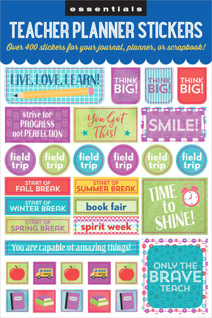 Essentials Teacher Planner Stickers (Set of 400 Stickers),Used