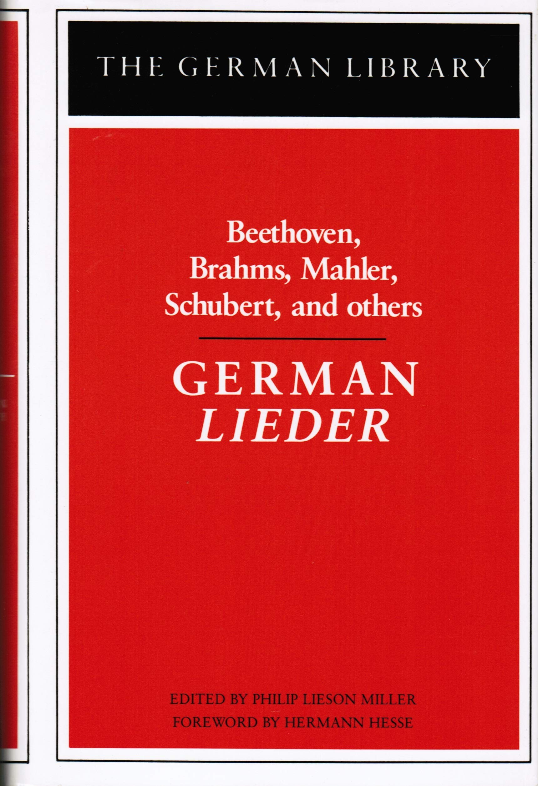 German Lieder (German Library) (English and German Edition),Used