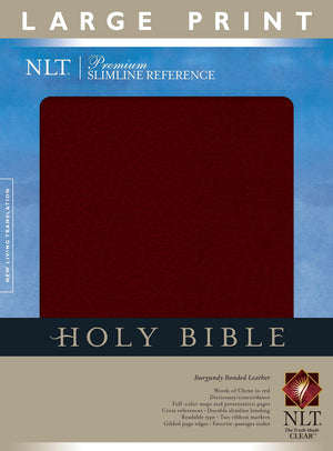 Premium Slimline Reference Bible NLT, Large Print,New