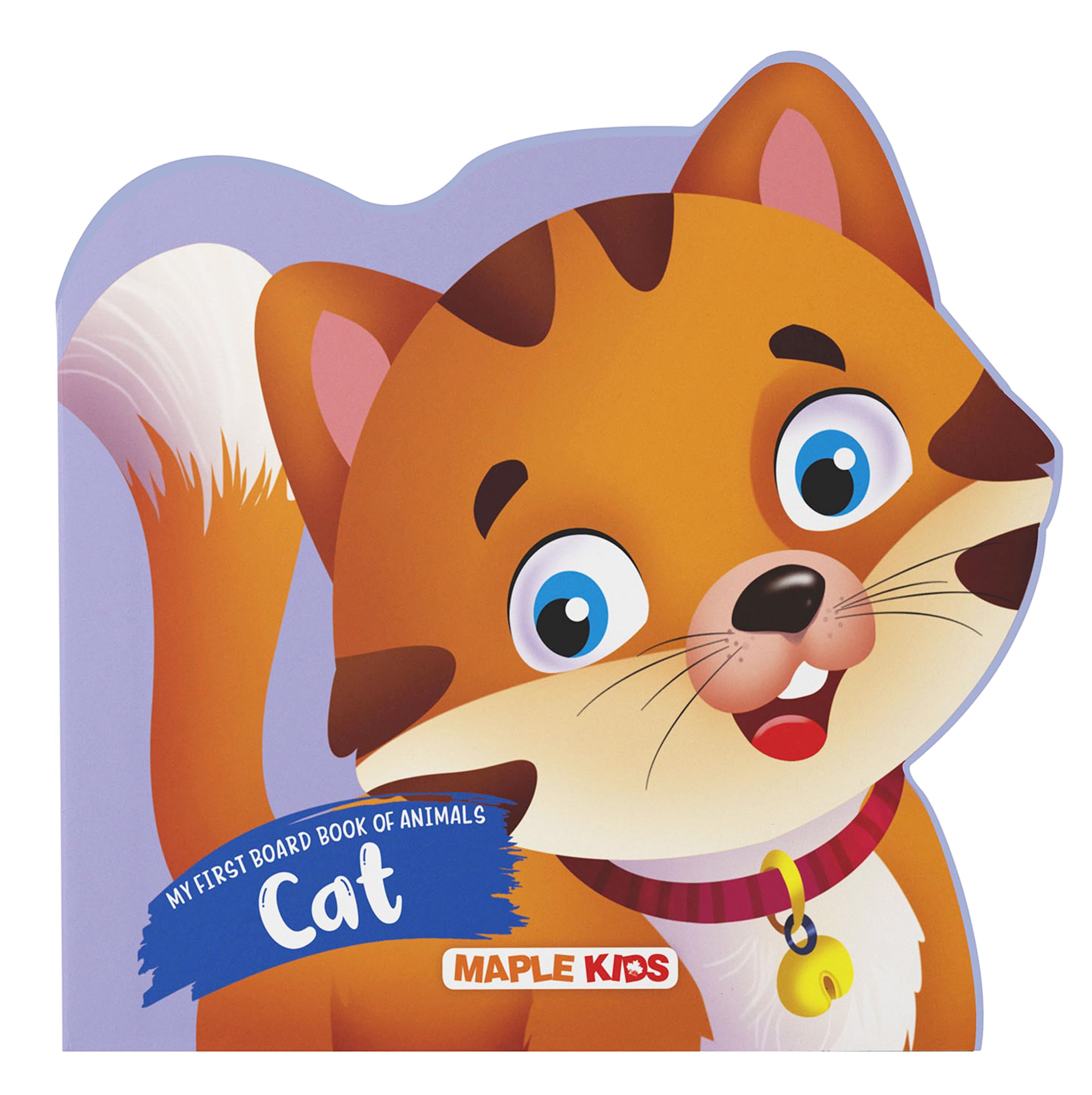 My First Board Book Animals - Cat - Die-Cut Board Book For Kids - Shaped Board Books - Age 2+