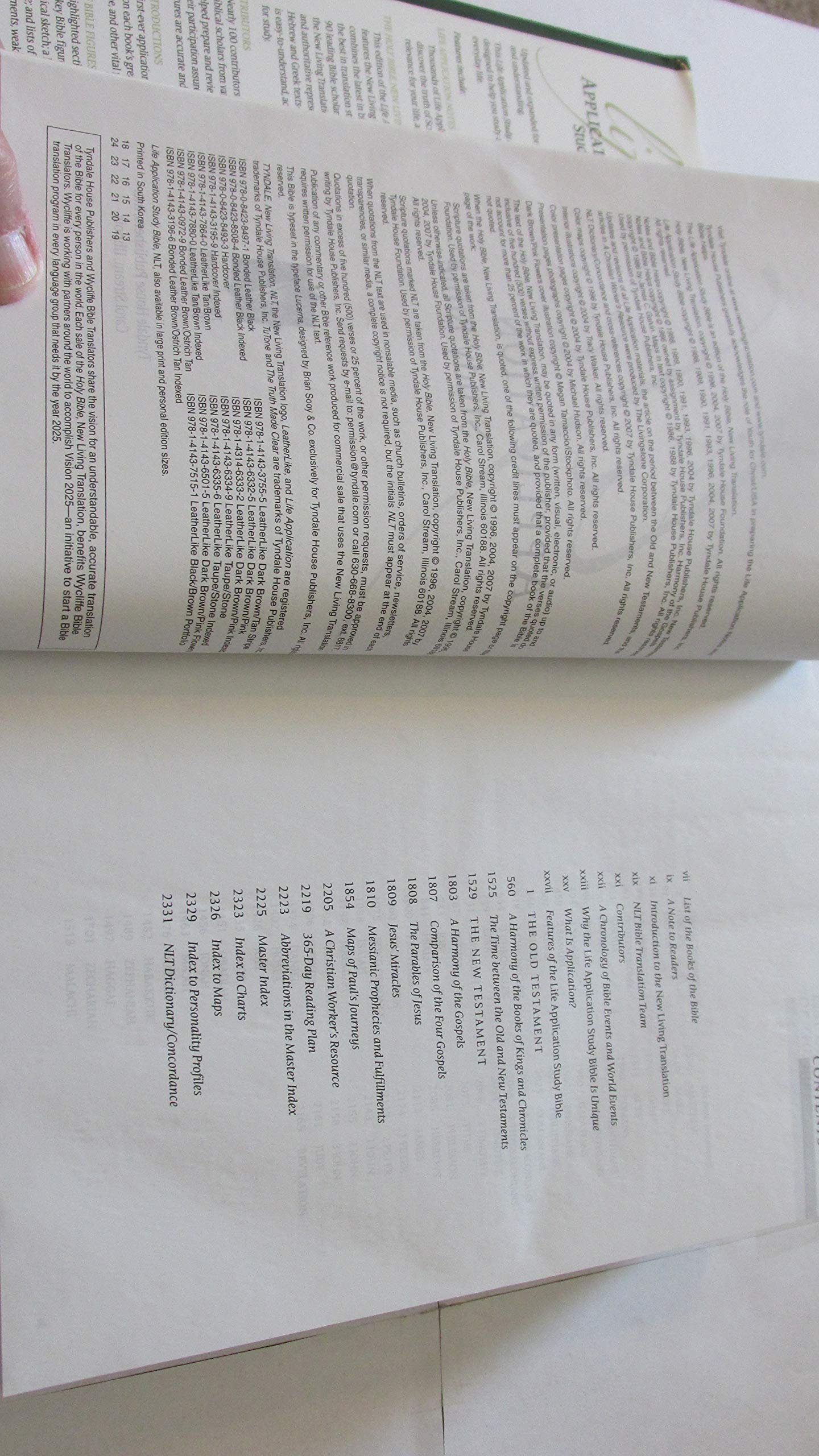 NLT Life Application Study Bible, Second Edition (Red Letter, Hardcover),Used