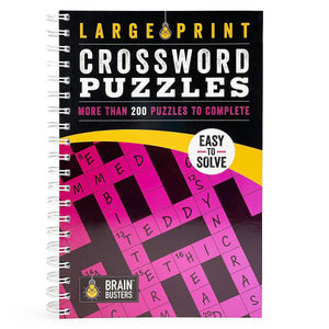 Large Print Crossword Puzzles Volume 2: 200+ Puzzles for Adults  Includes Spiral Bound / Lay Flat Design and Large to ExtraLar,Used