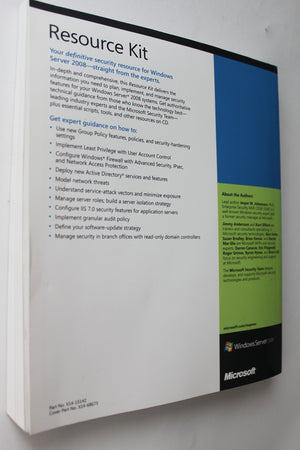 Windows Server 2008 Security Resource Kit,Used